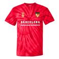 Barcelona SportSoccer Jersey Flag Football Tie-Dye T-shirts RedTie-Dye