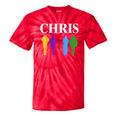 Chris 2024 Chris First Name Personalized For Women Tie-Dye T-shirts RedTie-Dye