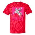 Girl Retro Personalized Dolly Cowgirl First Name Tie-Dye T-shirts RedTie-Dye