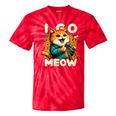 I Go Meow Cat Owner Singing Cat Meme Cat Lovers Tie-Dye T-shirts RedTie-Dye