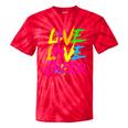Happy Live Love Cheer Cute Girls Cheerleader Tie-Dye T-shirts RedTie-Dye