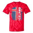 Icelandic Pride Proud Iceland Flag Men Tie-Dye T-shirts RedTie-Dye