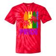 Kauai Pride Gay Pride Lgbtq Rainbow Palm Trees Tie-Dye T-shirts RedTie-Dye