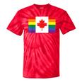 Lgbt Gay Pride Rainbow Canadian Flag Tie-Dye T-shirts RedTie-Dye