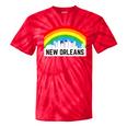 New Orleans Pride Lgbtq Rainbow Skyline Tie-Dye T-shirts RedTie-Dye