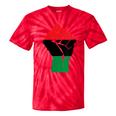 Pan African Unia Flag Fist Black History Black Liberation Tie-Dye T-shirts RedTie-Dye