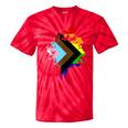 Progress Pride Rainbow Flag For Inclusivity Tie-Dye T-shirts RedTie-Dye