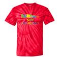 Rainbow Colorful Graffiti Style San Francisco City Skyline Tie-Dye T-shirts RedTie-Dye