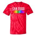 San Diego Skyline Rainbow Gay Pride Month California Tie-Dye T-shirts RedTie-Dye