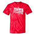 South Dakota Girl Vintage Distressed State Outline Women's Tie-Dye T-shirts RedTie-Dye