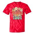 Vintage 1964 Floral Hippie Groovy Daisy Flower 60Th Birthday Tie-Dye T-shirts RedTie-Dye