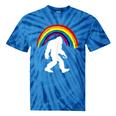 Bigfoot Graffiti Rainbow Sasquatch Tagger Tie-Dye T-shirts Blue Tie-Dye