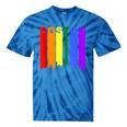 Boston Massachusetts Lgbtq Gay Pride Rainbow Skyline Tie-Dye T-shirts Blue Tie-Dye