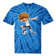 Dabbing Soccer Girl Argentina Argentinian Flag Jersey Tie-Dye T-shirts Blue Tie-Dye