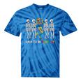 Dare To Be Yourself Rainbow Skeleton Lgbt Pride Month Tie-Dye T-shirts Blue Tie-Dye