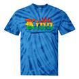 Drag King With Crown Rainbow Gay Pride Tie-Dye T-shirts Blue Tie-Dye