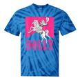 Girl Retro Personalized Dolly Cowgirl First Name Tie-Dye T-shirts Blue Tie-Dye