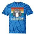 I Go Meow Singing Cat Meme Kitten Lovers Mom Women Tie-Dye T-shirts Blue Tie-Dye