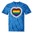 Love Is Love Gay Pride Progress Pride Rainbow Heart Lgbtq Tie-Dye T-shirts Blue Tie-Dye