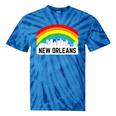 New Orleans Pride Lgbtq Rainbow Skyline Tie-Dye T-shirts Blue Tie-Dye