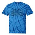 New York City Skyline Statue Of Liberty New York Nyc Women Tie-Dye T-shirts Blue Tie-Dye