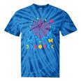 Pansexual Subtle Pan Pride Lgbtq Subtle Moon Phase Crystals Tie-Dye T-shirts Blue Tie-Dye