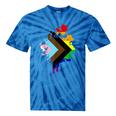 Progress Pride Rainbow Flag For Inclusivity Tie-Dye T-shirts Blue Tie-Dye