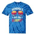 School's Out For Summer Happy Last Day Of School Teachers Tie-Dye T-shirts Blue Tie-Dye