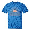 Sunrise Bohemian Desert Landscape Boho Sun Tie-Dye T-shirts Blue Tie-Dye