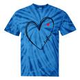Taylor First Name I Love Taylor Girl With Heart Tie-Dye T-shirts Blue Tie-Dye