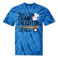 That's My Granddaughter Out There Softball Grandma Tie-Dye T-shirts Blue Tie-Dye