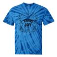 Transgender Pride Joy Floral Trans Pride Month Tie-Dye T-shirts Blue Tie-Dye