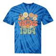Vintage 1964 Floral Hippie Groovy Daisy Flower 60Th Birthday Tie-Dye T-shirts Blue Tie-Dye