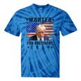 Wanted Donald Trump For President 2024 Trump Shot Flag Tie-Dye T-shirts Blue Tie-Dye