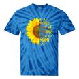 In A World Full Of Grandmas Be Mimi Sunflower Tie-Dye T-shirts Blue Tie-Dye