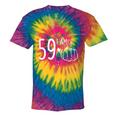 I Am 59 Plus 1 Middle Finger Pink Crown 60Th Birthday Tie-Dye T-shirts Rainbox Tie-Dye