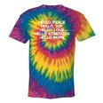 Hello Peace Joy Love Strength Hope Christian Motivation Tie-Dye T-shirts Rainbox Tie-Dye