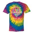 Hometown Rainbow Pride Heart Someone In Cleveland Loves Me Tie-Dye T-shirts Rainbox Tie-Dye