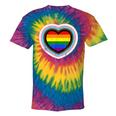 Love Is Love Gay Pride Progress Pride Rainbow Heart Lgbtq Tie-Dye T-shirts Rainbox Tie-Dye