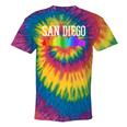 San Diego Skyline Rainbow Gay Pride Month California Tie-Dye T-shirts Rainbox Tie-Dye