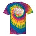 South Dakota Girl Vintage Distressed State Outline Women's Tie-Dye T-shirts Rainbox Tie-Dye