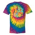 Stay Groovy Hippie Peace Sign Retro 60S 70S Women Tie-Dye T-shirts Rainbox Tie-Dye