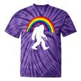 Bigfoot Graffiti Rainbow Sasquatch Tagger Tie-Dye T-shirts Purple Tie-Dye