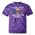 I Choose The Felon 2024 Republican Patriot Women Tie-Dye T-shirts Purple Tie-Dye