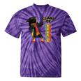 Class Of 2023 Graduation Dabbing African American Girl Tie-Dye T-shirts Purple Tie-Dye