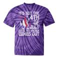 Not 4Th July Until My Wiener Come Out Hotdog Women Tie-Dye T-shirts Purple Tie-Dye