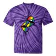 Gay Rainbow Lips Kissing Lgbt Flag Pride Month Women Tie-Dye T-shirts Purple Tie-Dye