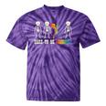 Gay Skeleton Dare Be Yourself Rainbow Pride Flag Lgbtq Men Tie-Dye T-shirts Purple Tie-Dye