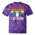 I Go Meow Singing Cat Meme Kitten Lovers Mom Women Tie-Dye T-shirts Purple Tie-Dye