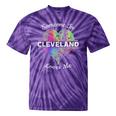 Hometown Rainbow Pride Heart Someone In Cleveland Loves Me Tie-Dye T-shirts Purple Tie-Dye